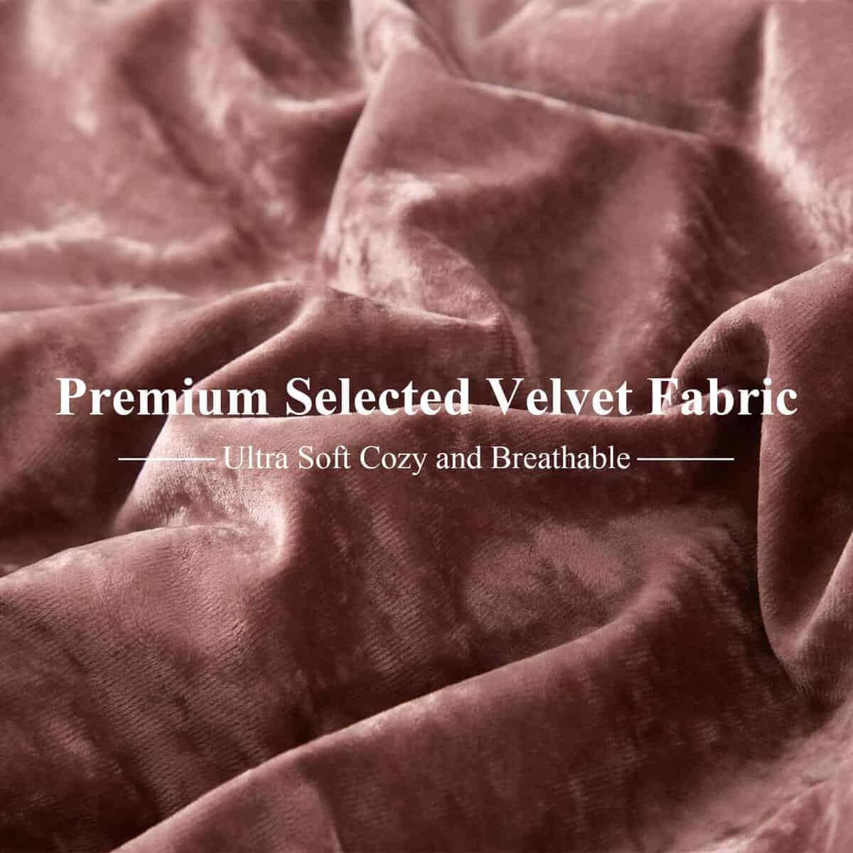 Edredón de terciopelo aplastado Ivellow, juego de 5 piezas - Imagen 6