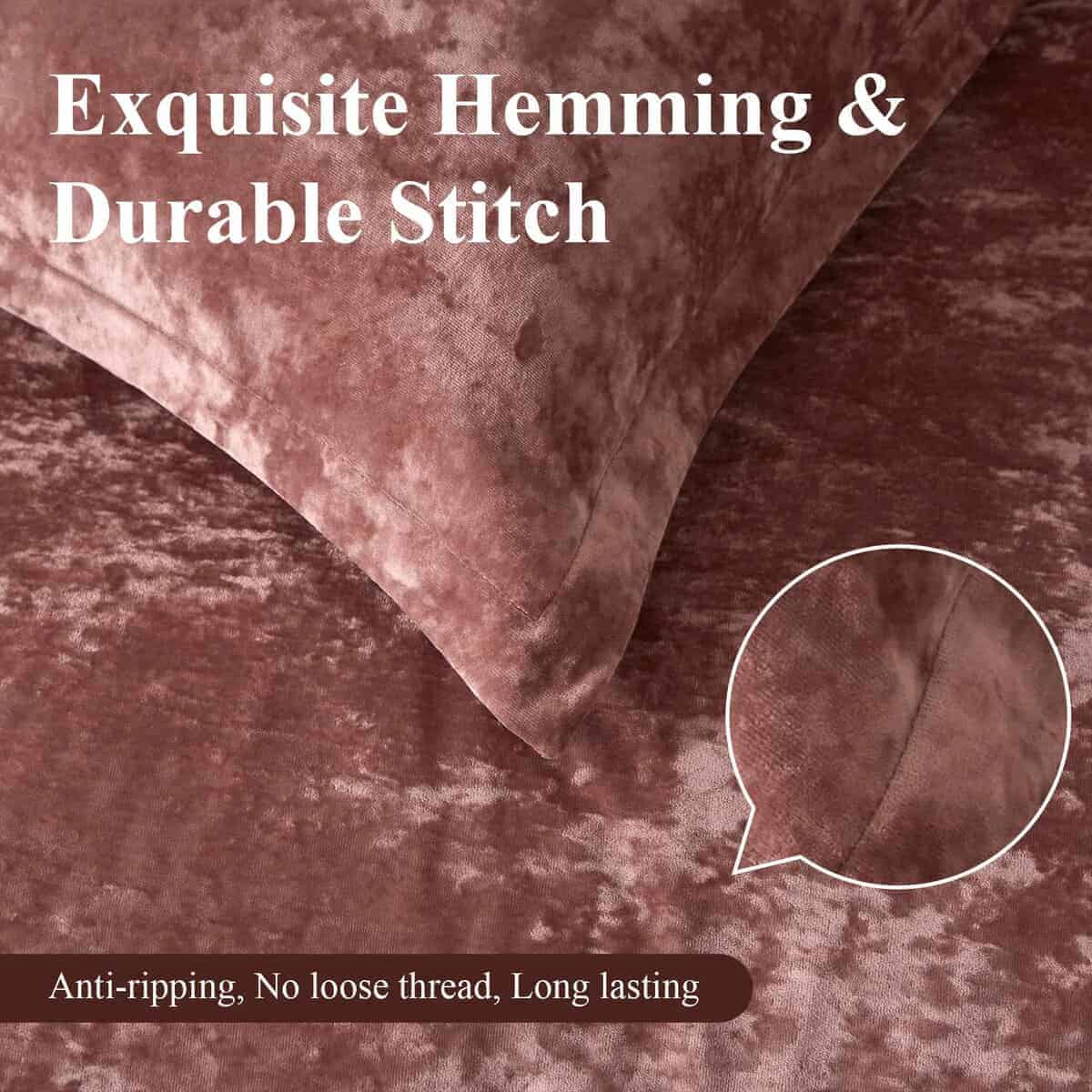 Edredón de terciopelo aplastado Ivellow, juego de 5 piezas - Imagen 7