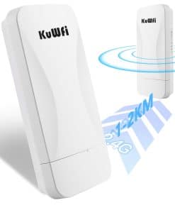 KuWFi Punto a Punto Puente Inalámbrico WiFi 2.4G CPE de