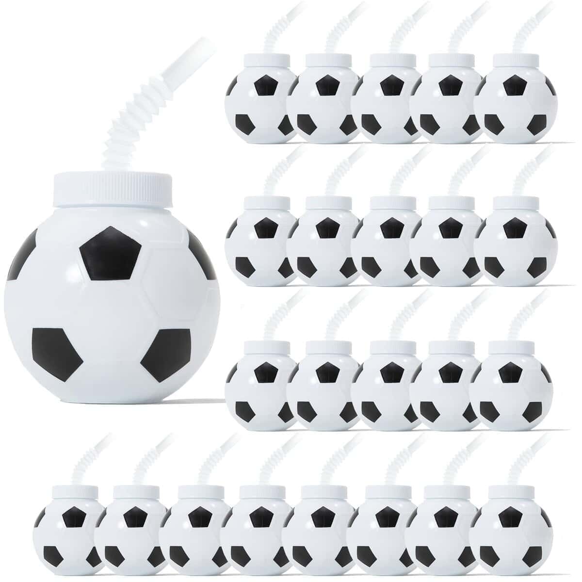Juego de 24 Vasos de Fútbol, 10 oz Vasos de Fútbol, Favores