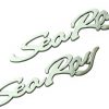 Emblema de letras tridimensionales Sea Ray Searay 2pcs