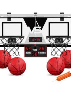 Juego de Baloncesto de 2 Jugadores HYES, Canasta Doble
