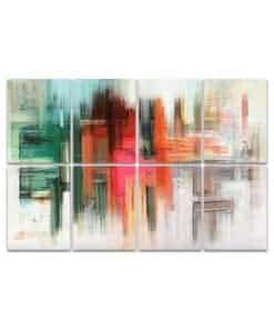 Paneles acústicos de arte, Arte moderno pinceladas blancas