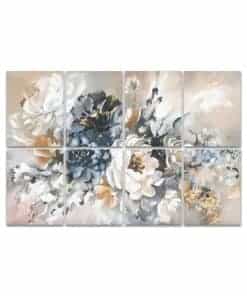 Paneles Acústicos Artísticos, pintura floral de flores de