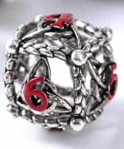 Set de dados de DND de metal - Diseño único de orbe hueco