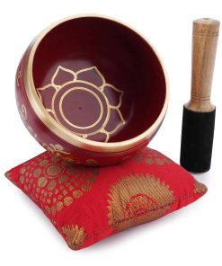 Set de Cuenco Tibetano Ajuny - Cuenco de -Rojo