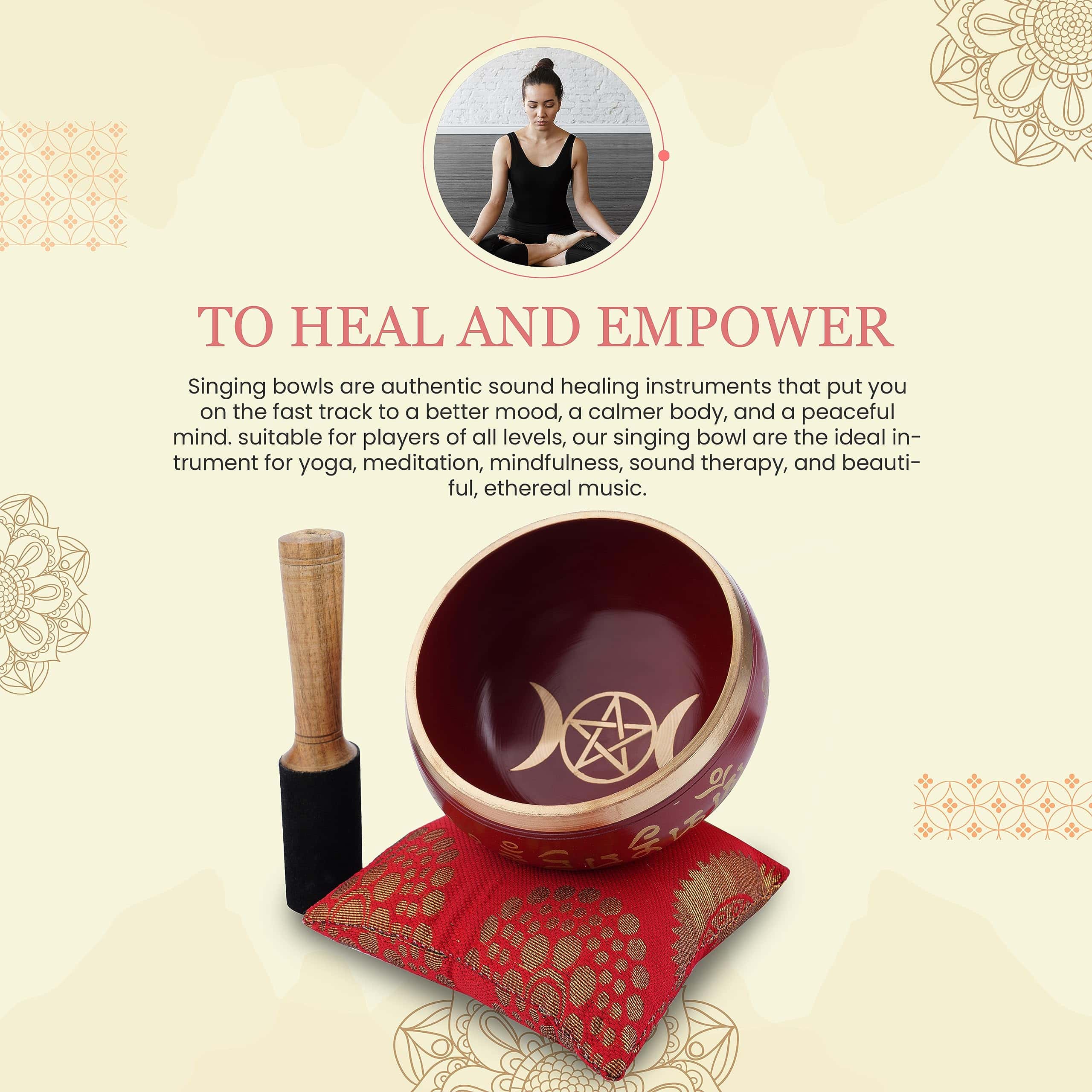 Juego de Cuenco Cantor Tibetano Ajuny - Cuenco de Sonido de - Imagen 8