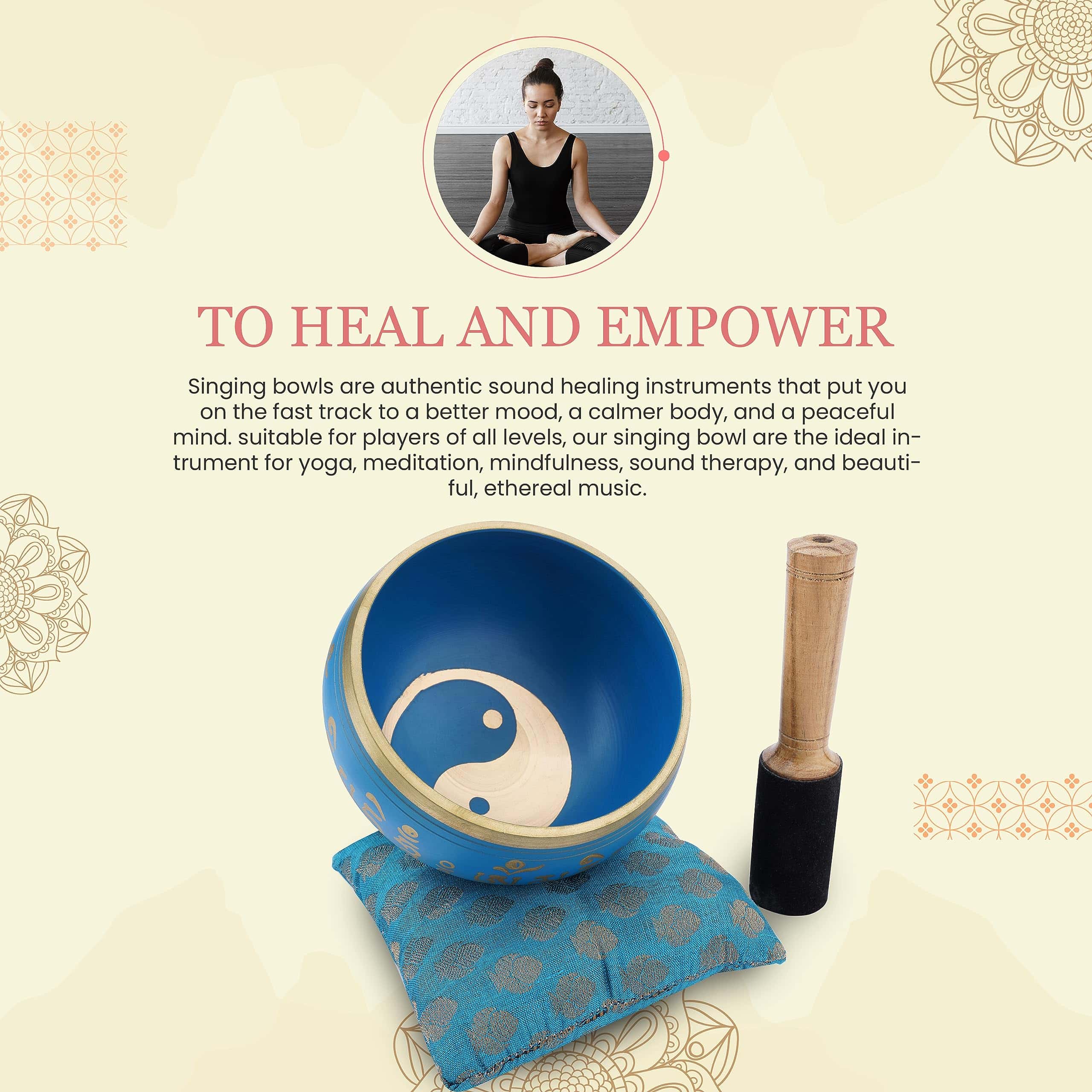 Set de Cuenco Tibetano Ajuny - Cuenco de -Azul - Imagen 8