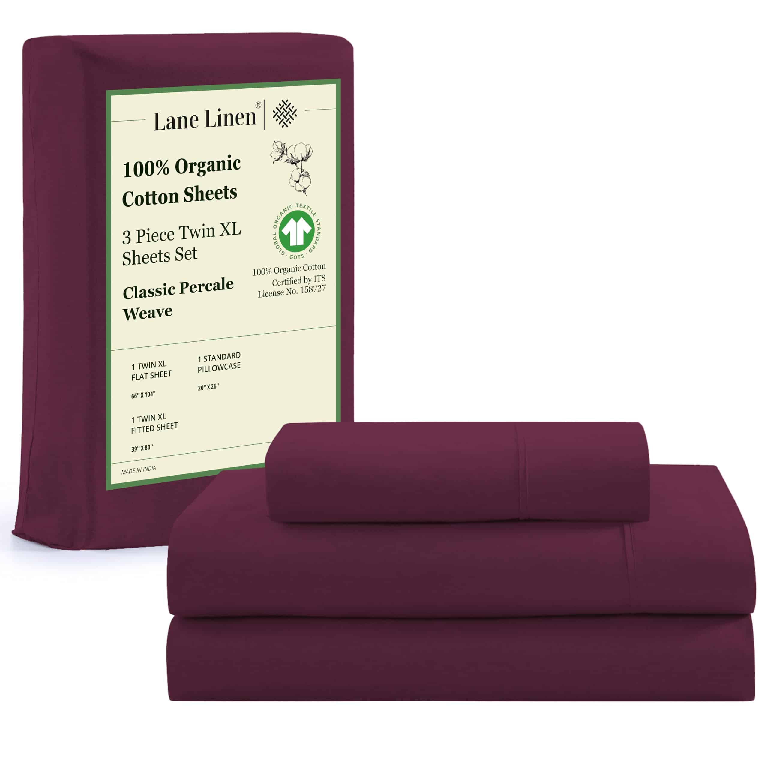 Juego de sábanas ecológicas para cama Twin XL de 100%