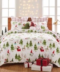 Set de Colcha Levtex Home Merry & Bright - Bosque de Gnomos