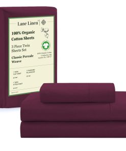 Juego de sábanas para cama individual Lane Linen 100%