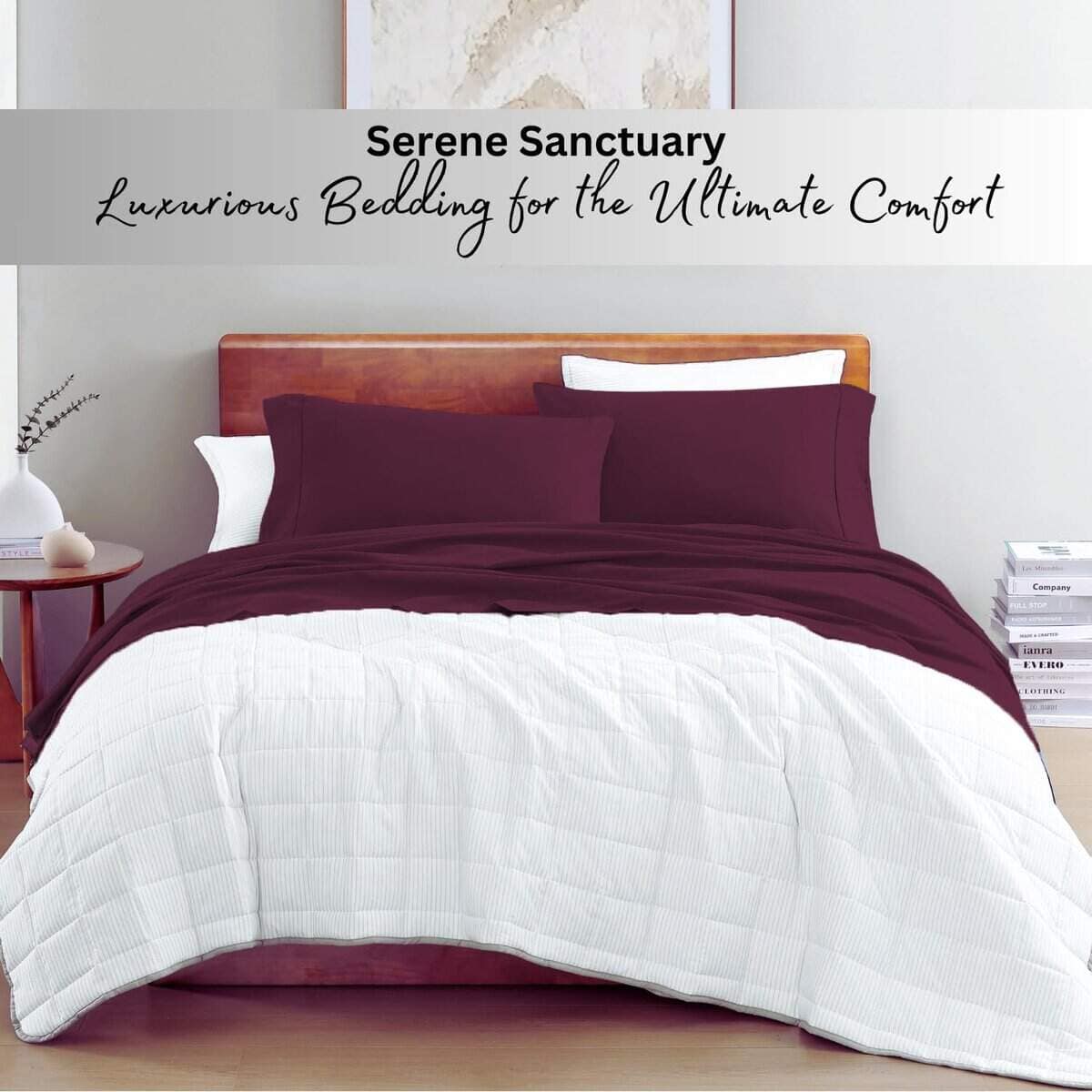 Juego de sábanas para cama individual Lane Linen 100% - Imagen 9