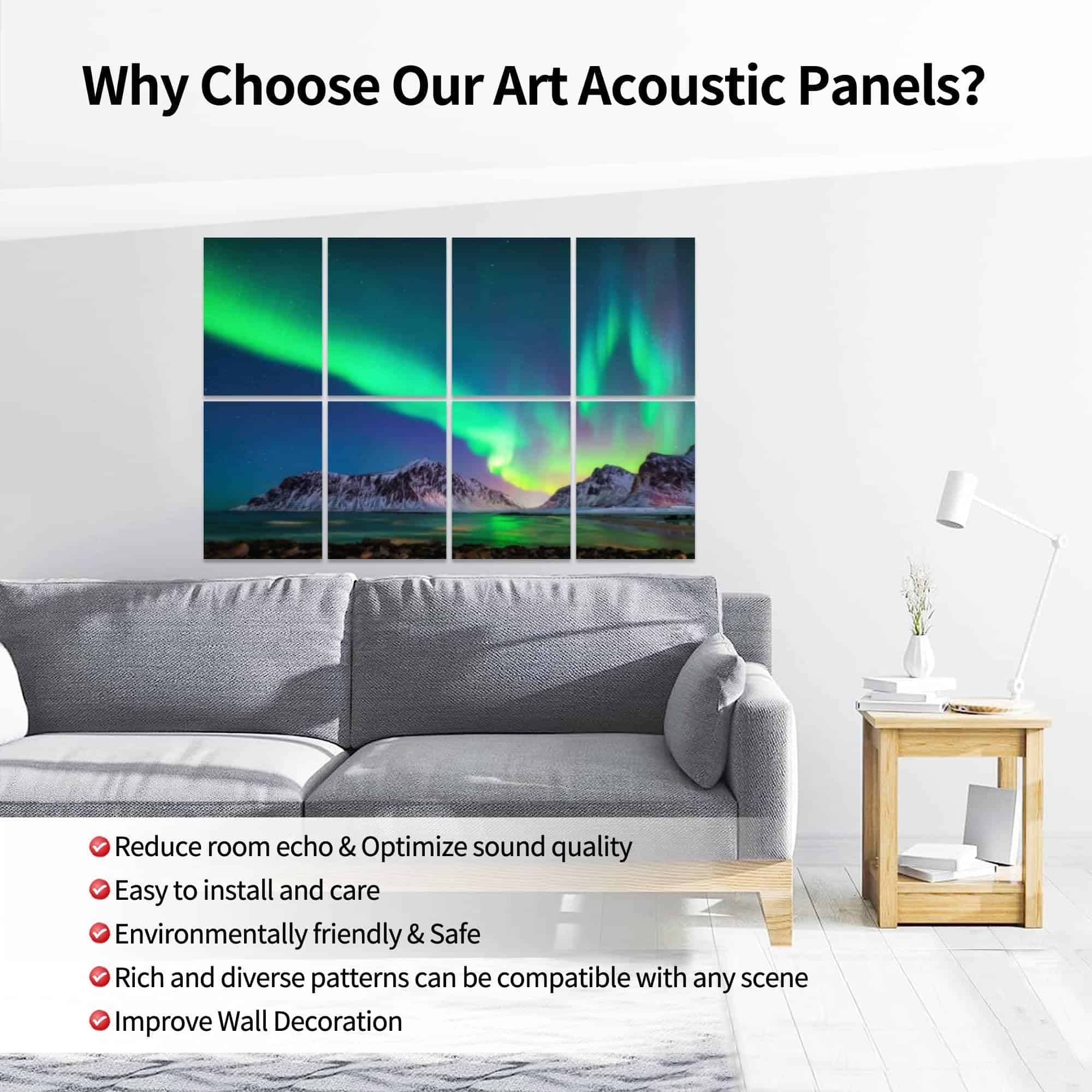 Paneles Acústicos de Arte, Panel de Pared Absorbente de - Imagen 4