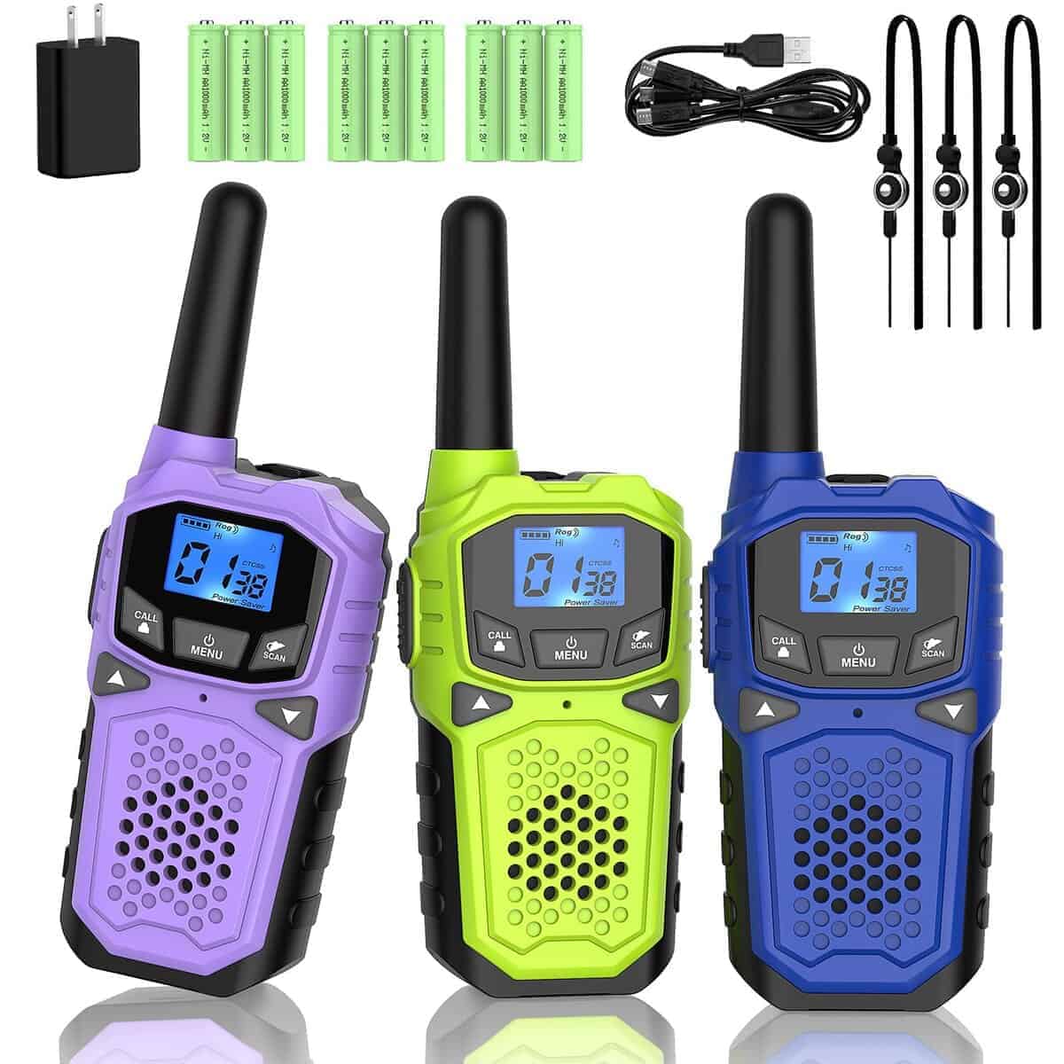 Walkie Talkies para Adultos - WokTok Radio de -Azul+Verde+Mo