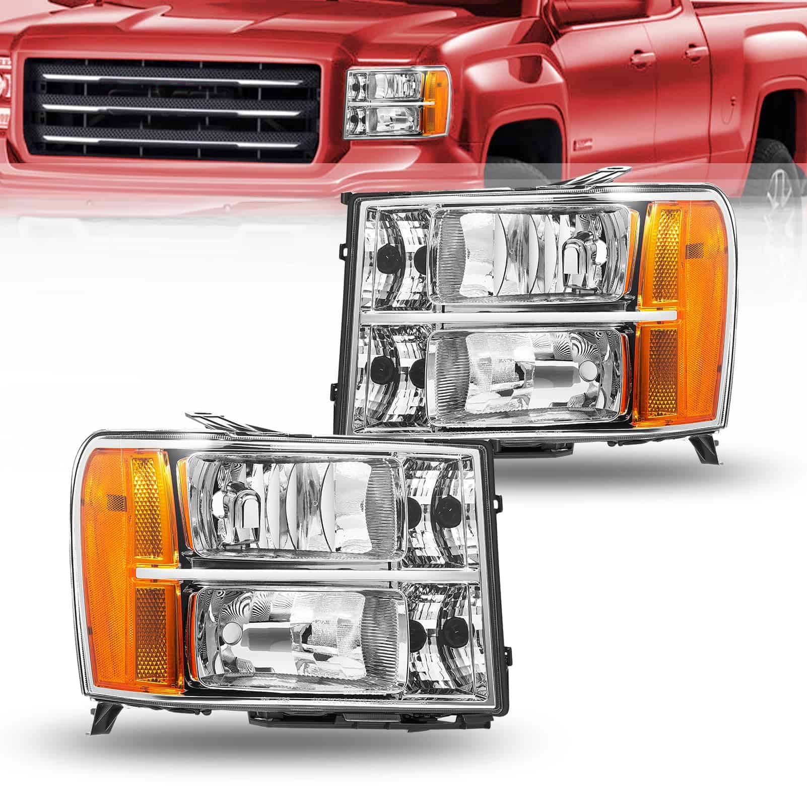 Conjunto de faros CAPSER compatible con GMC Sierra