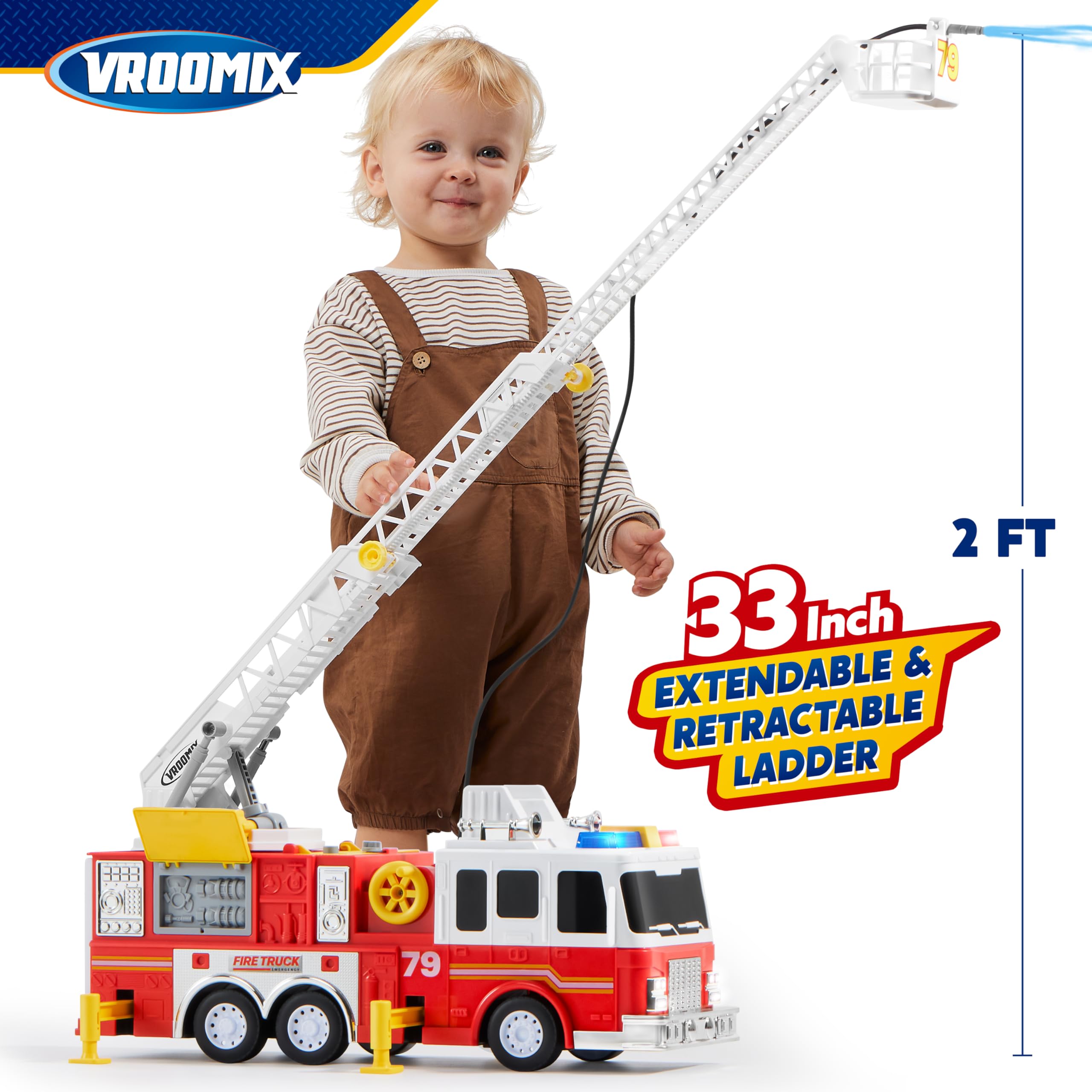 Camión de Bomberos Extra Grande JOYIN para Niños y Niñas - Imagen 5