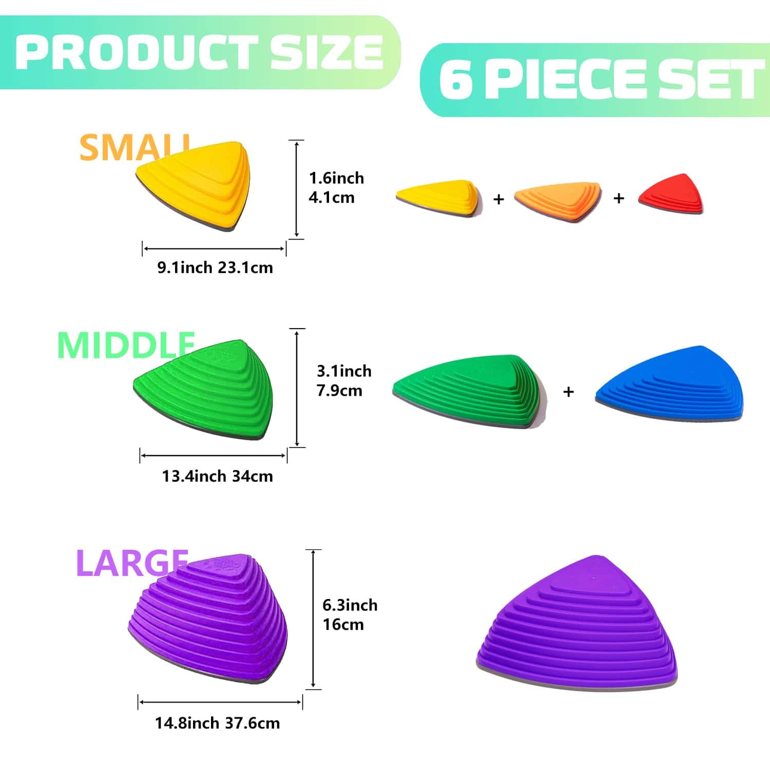 OMNISAFE Piedras de Equilibrio para Niños, Juguete de - Imagen 3