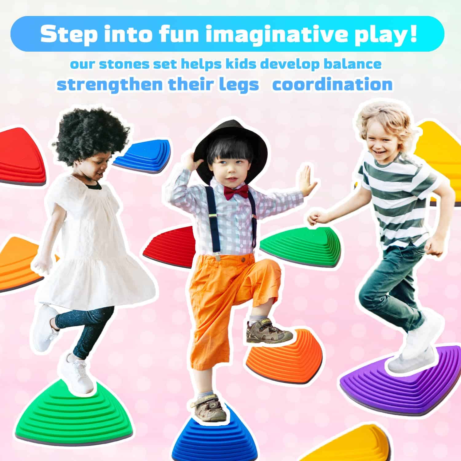 OMNISAFE Piedras de Equilibrio para Niños, Juguete de - Imagen 8