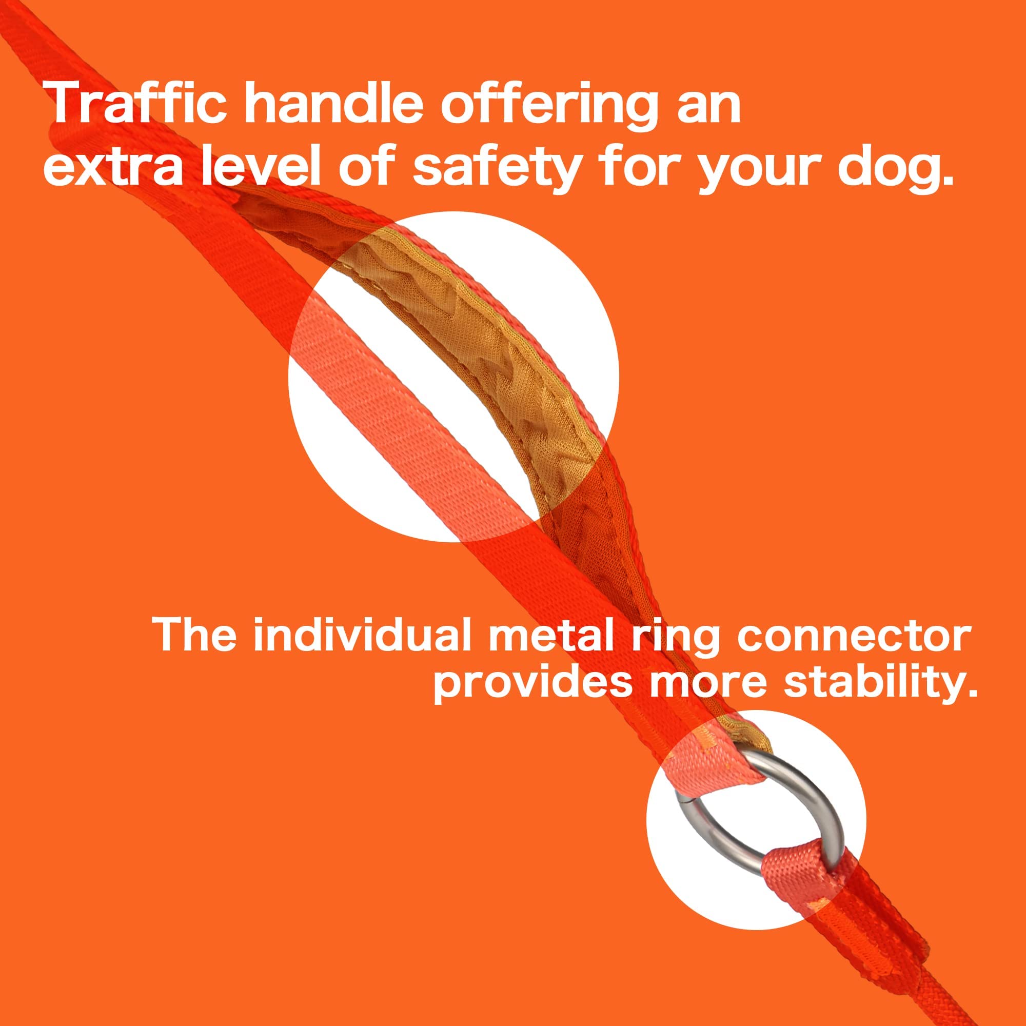 Correa lisa para perros HOWGO, correa de entrenamiento, - Imagen 5