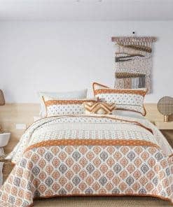 Colcha King Size Toldlove, Juego de edredón de algodón con