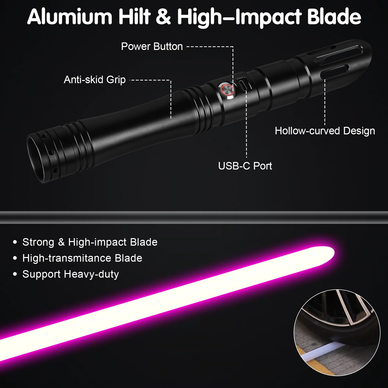 ELESKOCO Sable de Luz para Duelo con Control de Movimiento - Imagen 7