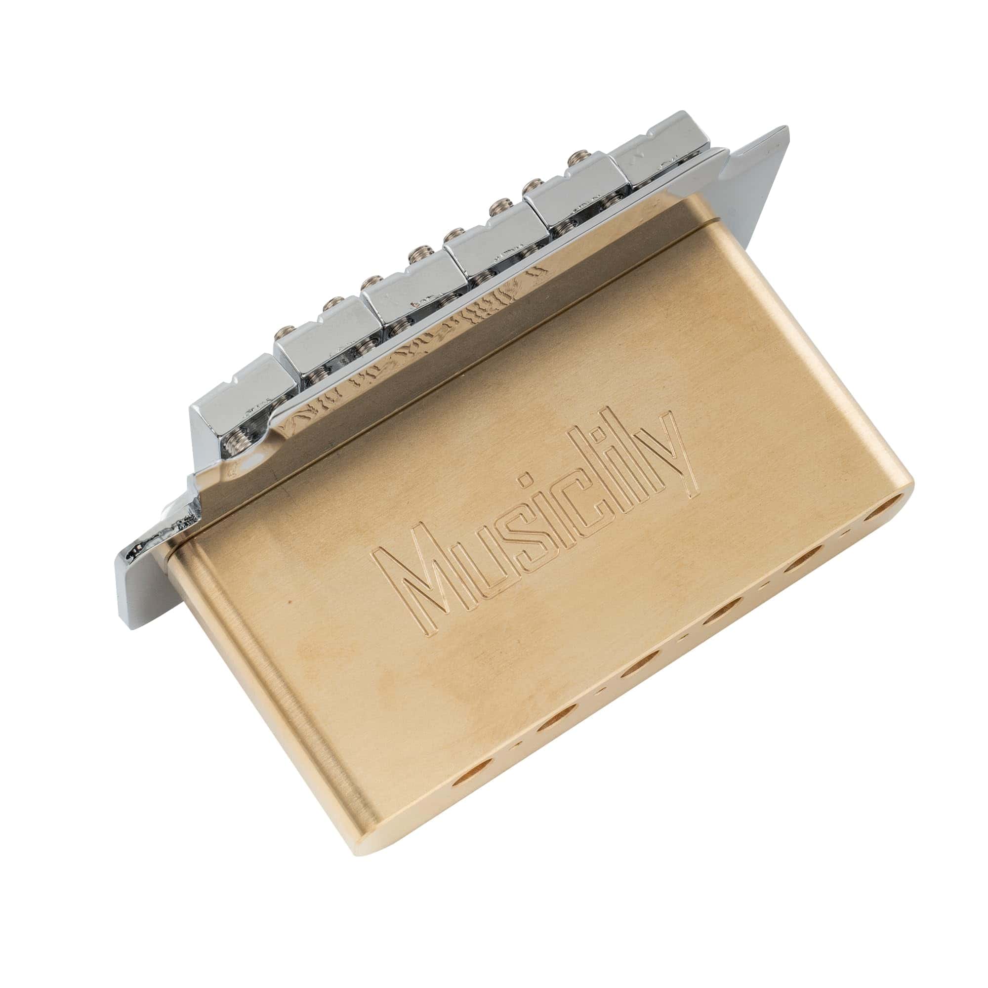 Bloque de trémolo corto de latón macizo completo Musiclily - Imagen 8
