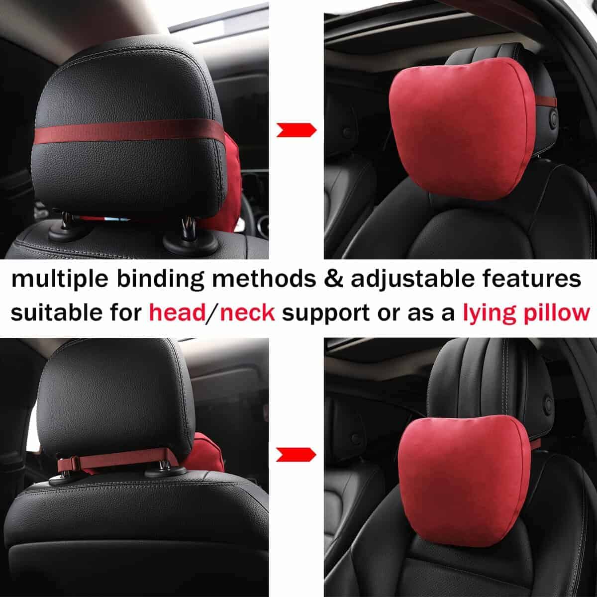 Cojín de Cuello para Auto POKSRI para reposacabezas, - Imagen 4