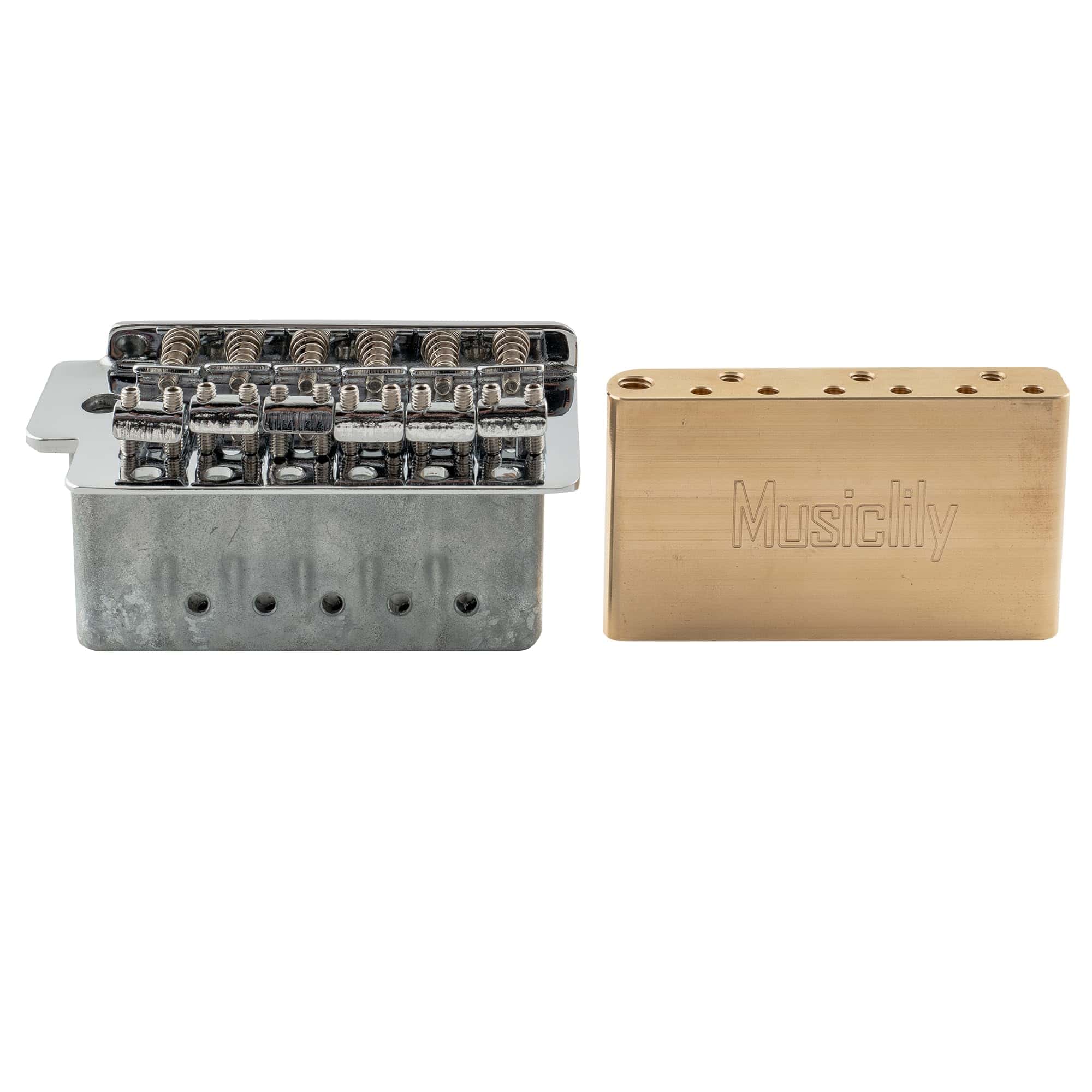 Bloque de Trémolo de Guitarra de Latón Macizo Completo - Imagen 7