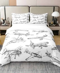 Manfei Funda de Edredón 100% Algodón Natural Tema de