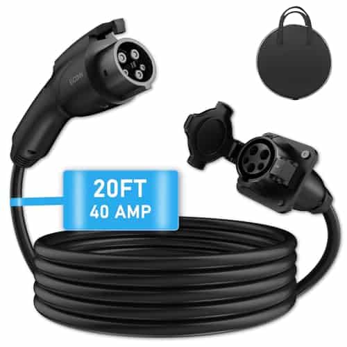 Cable de extensión EVCONN J1772, 20 pies 40A 110V-240V
