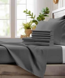Juego de Sábanas Gemelas de 6 Piezas Bamboo Bay - 100%