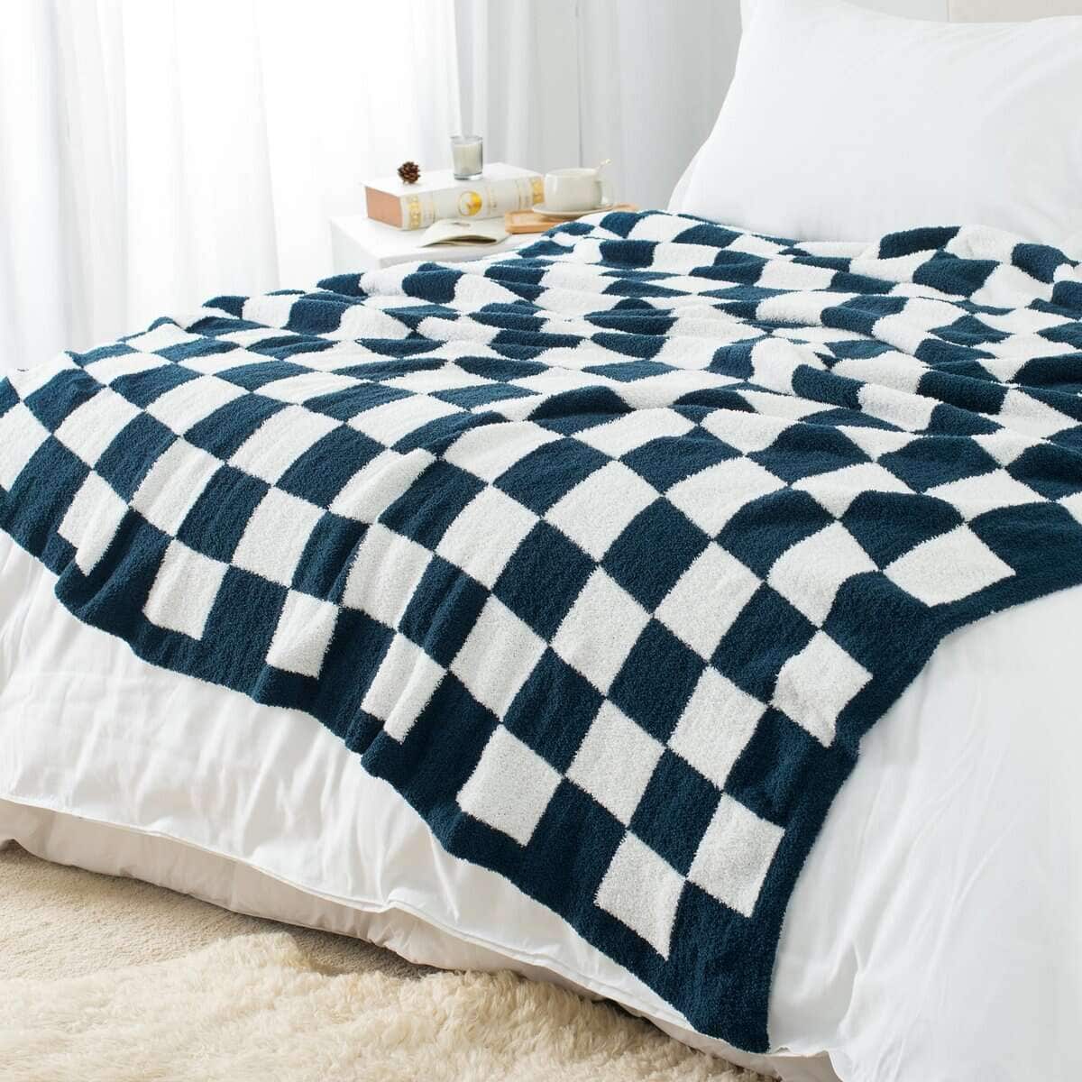 Manta a Cuadros Carriediosa 60" X 80" Twin, 400GSM - Imagen 4