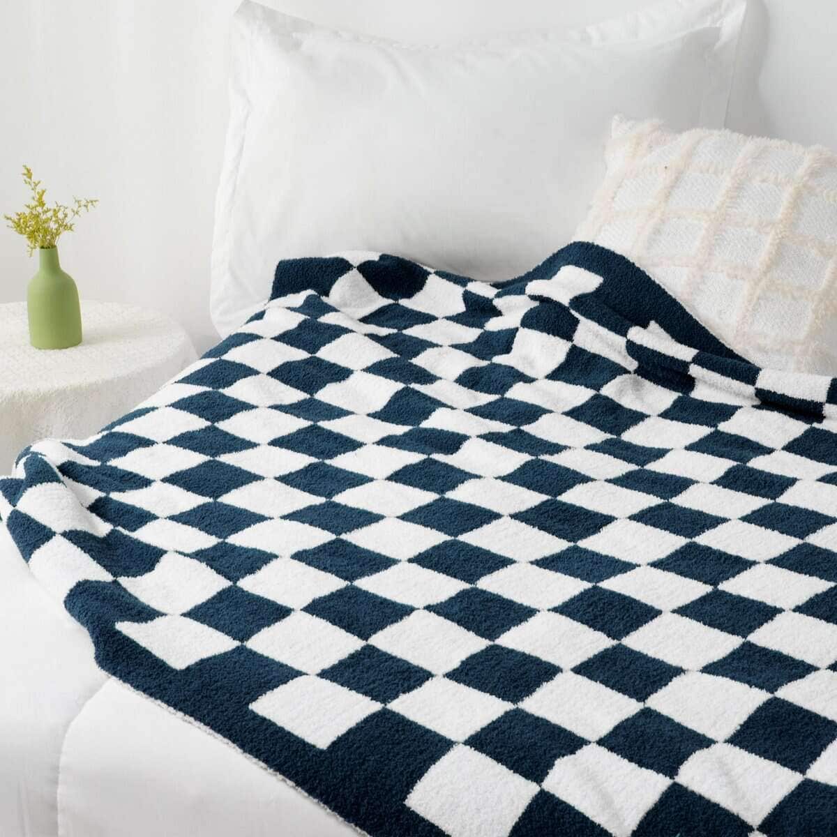 Manta a Cuadros Carriediosa 60" X 80" Twin, 400GSM - Imagen 6