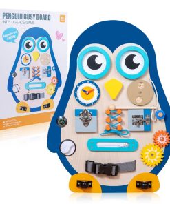Tablero de Actividades de Pingüino para Niños Pequeños,