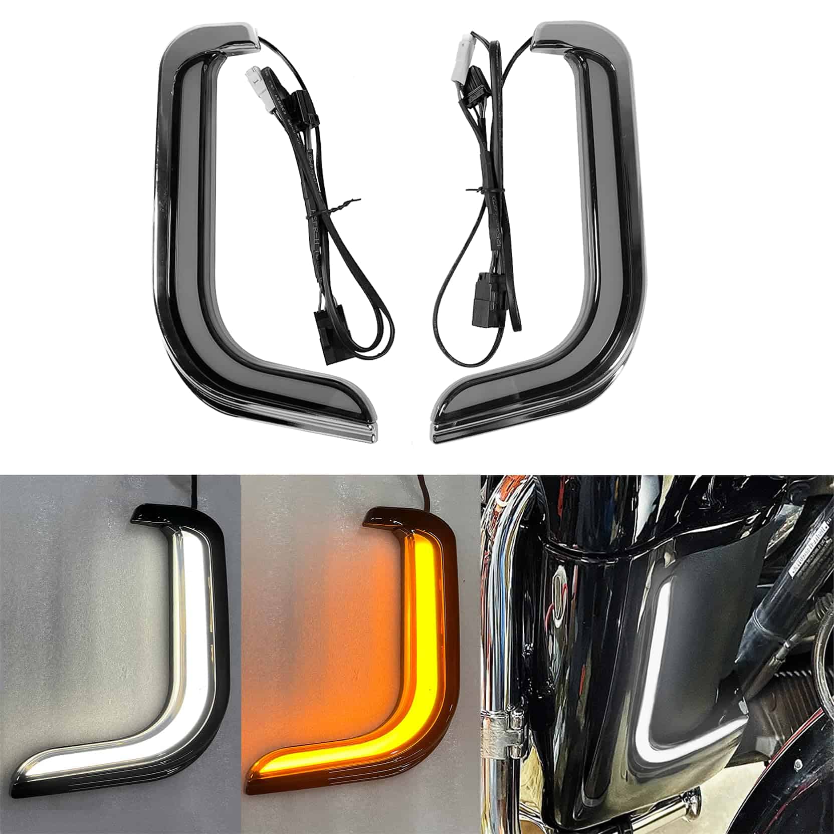 Luces inferiores del carenado M Tracer para Harley Touring