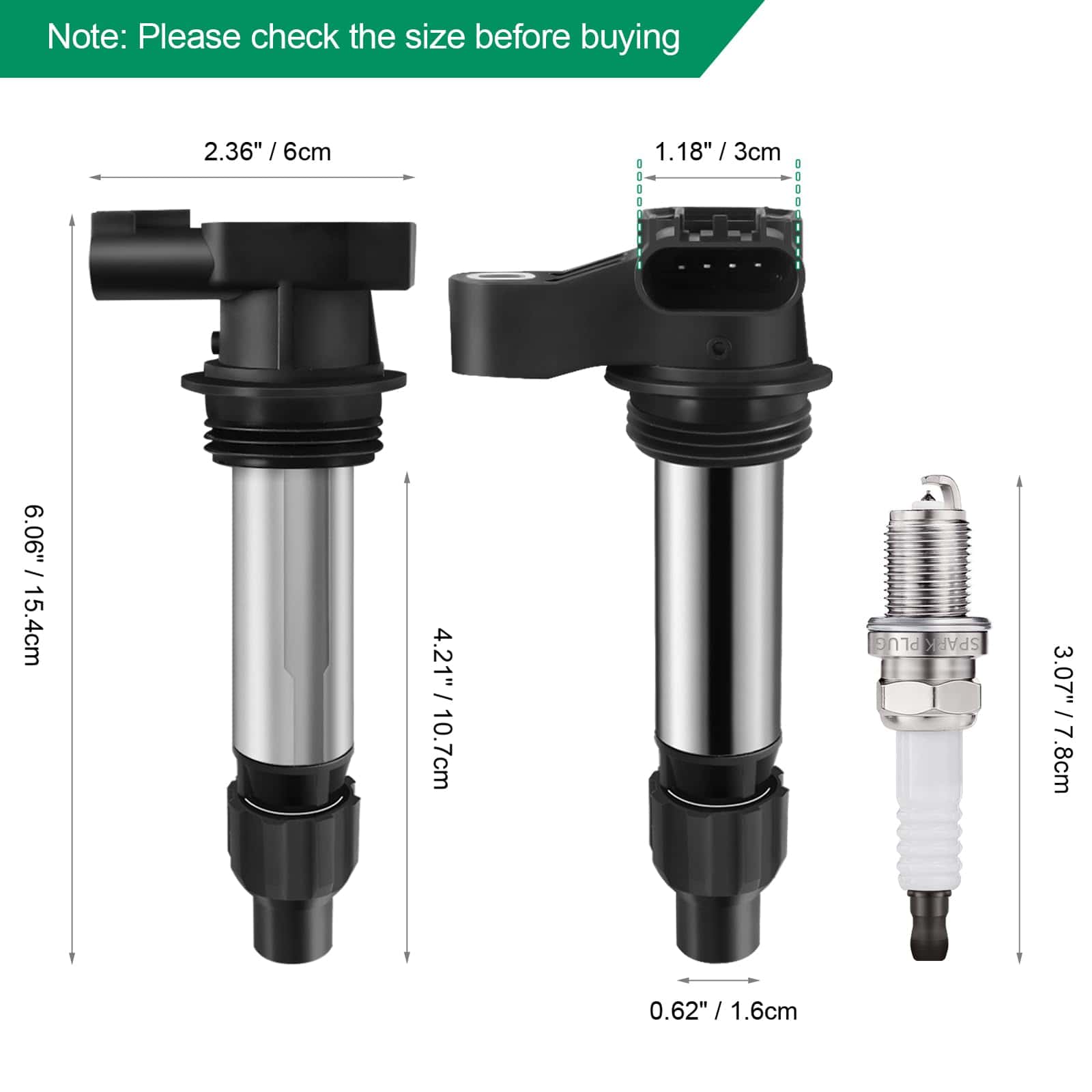 Conjunto de 6 Bobinas de Encendido UF569 y Bujía de Platino - Imagen 4
