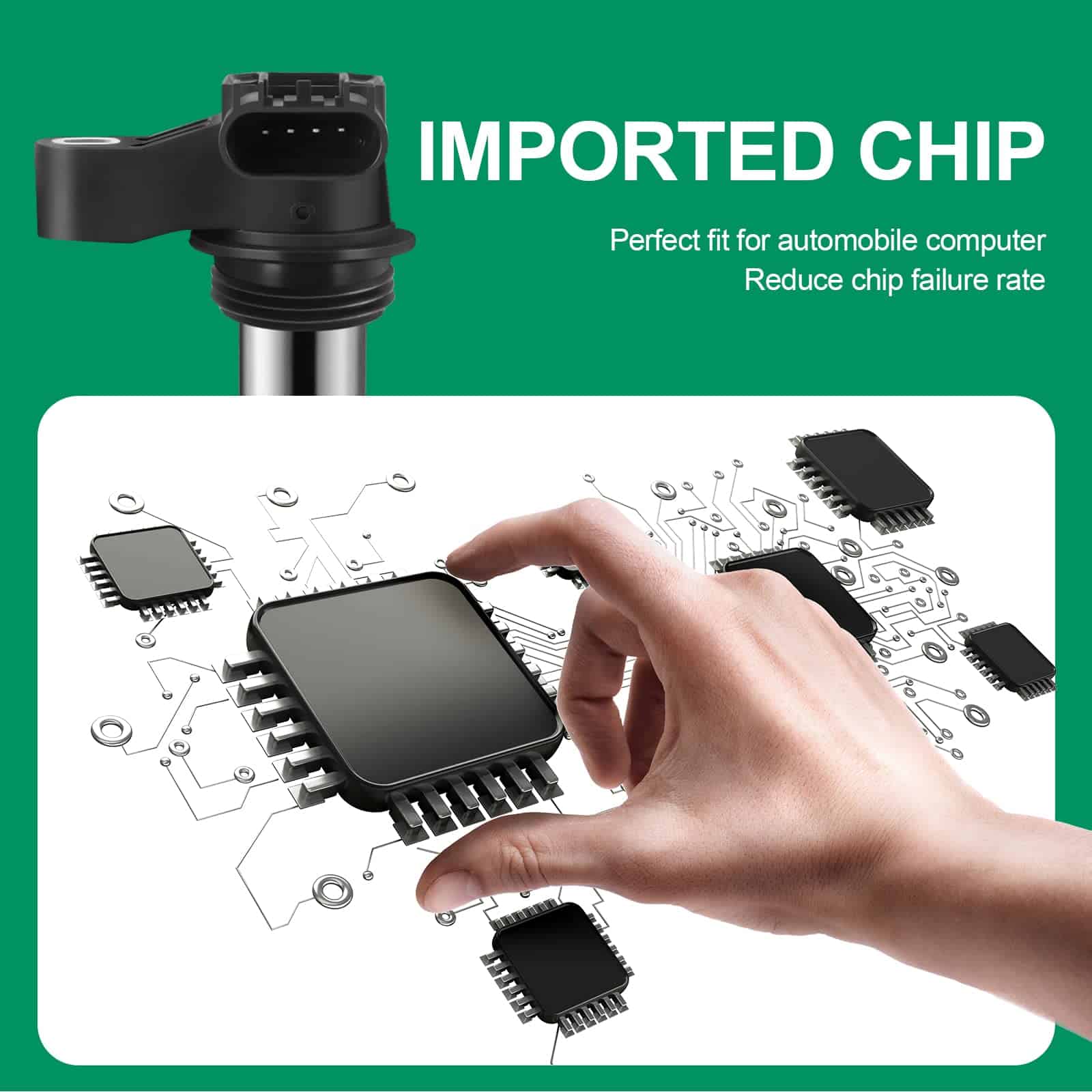 Conjunto de 6 Bobinas de Encendido UF569 y Bujía de Platino - Imagen 7