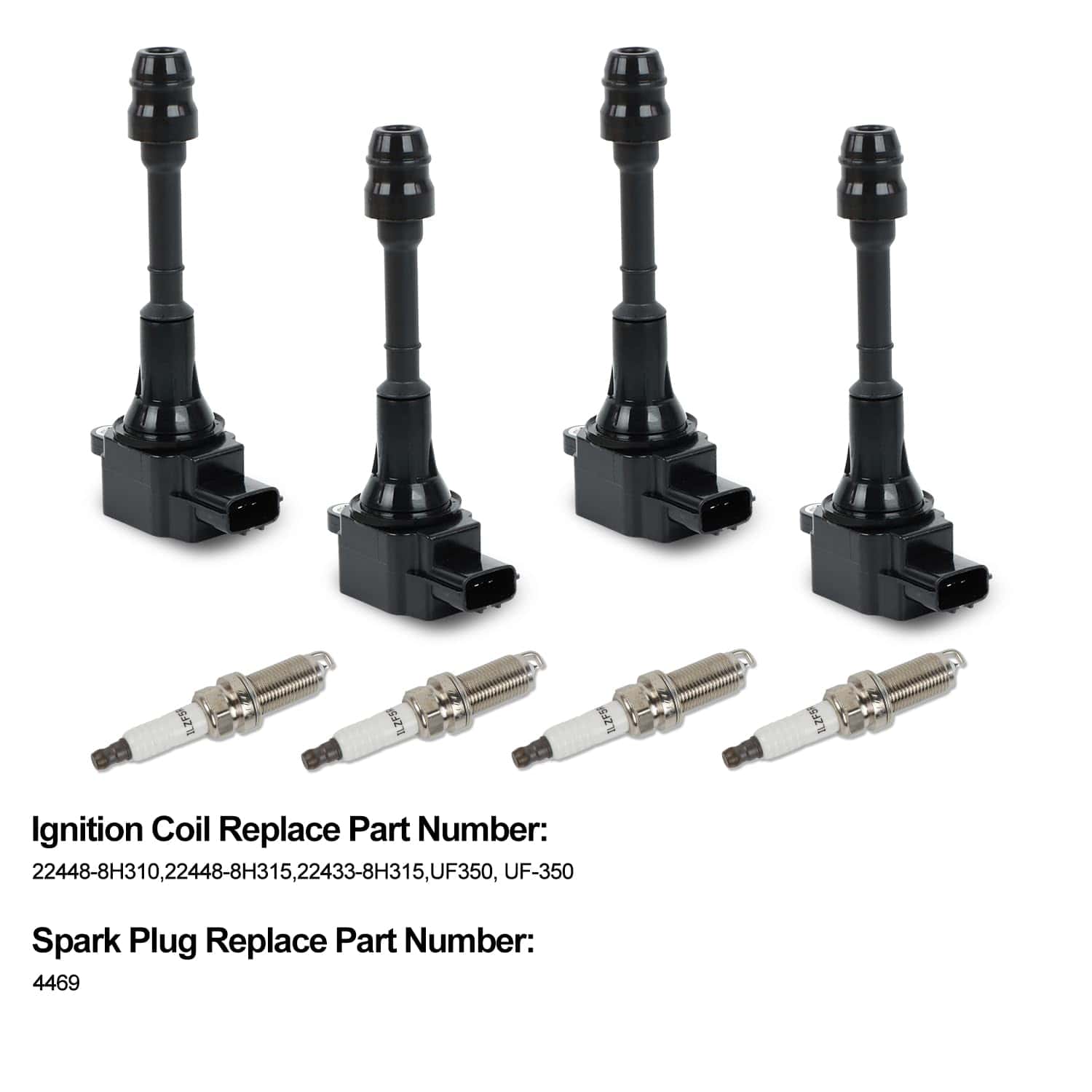 DEEGOOLY 4PCS UF350 Pack de Bobinas de Encendido & Bujías - Imagen 3