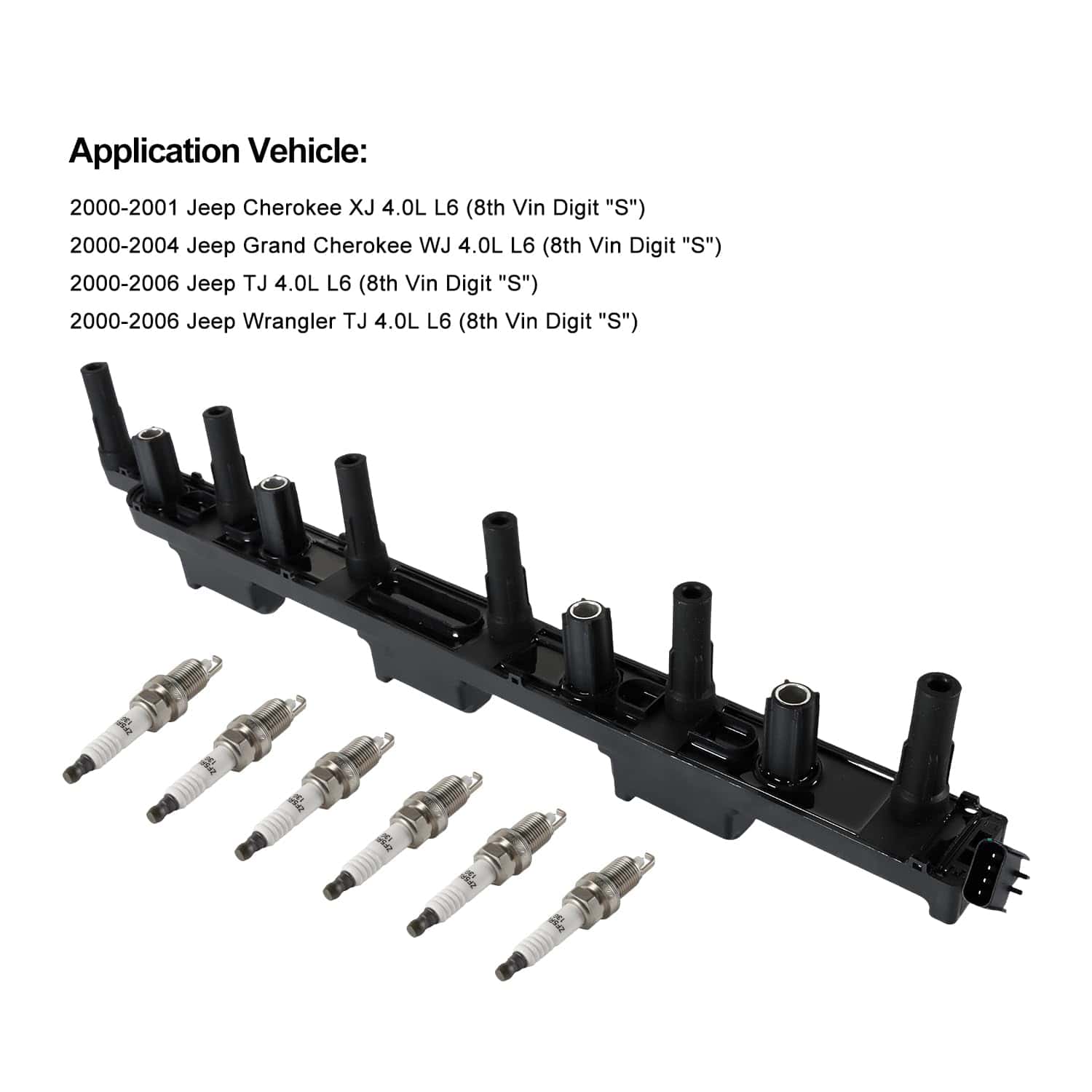 Paquete de Bobinas de Encendido UF296 & Bujías de Iridio - Imagen 4