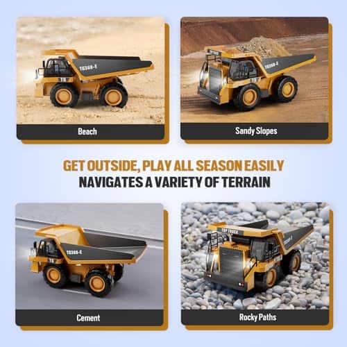 Camión Volquete RC 2FUN - Juguete de Control Remoto de 9 - Imagen 6