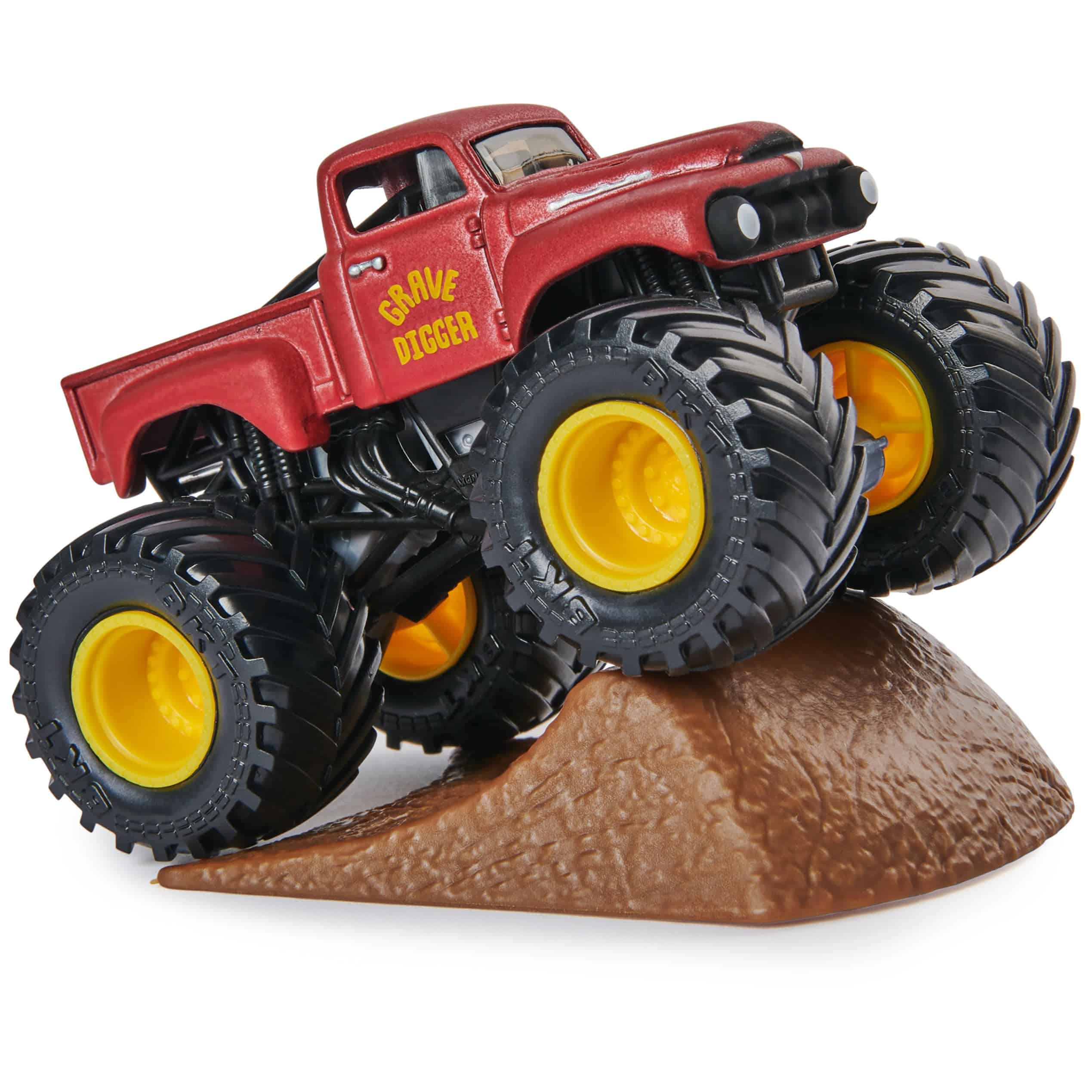Monster Jam, Pack de 8 Camiones Monster Trucks Grave Digger - Imagen 9