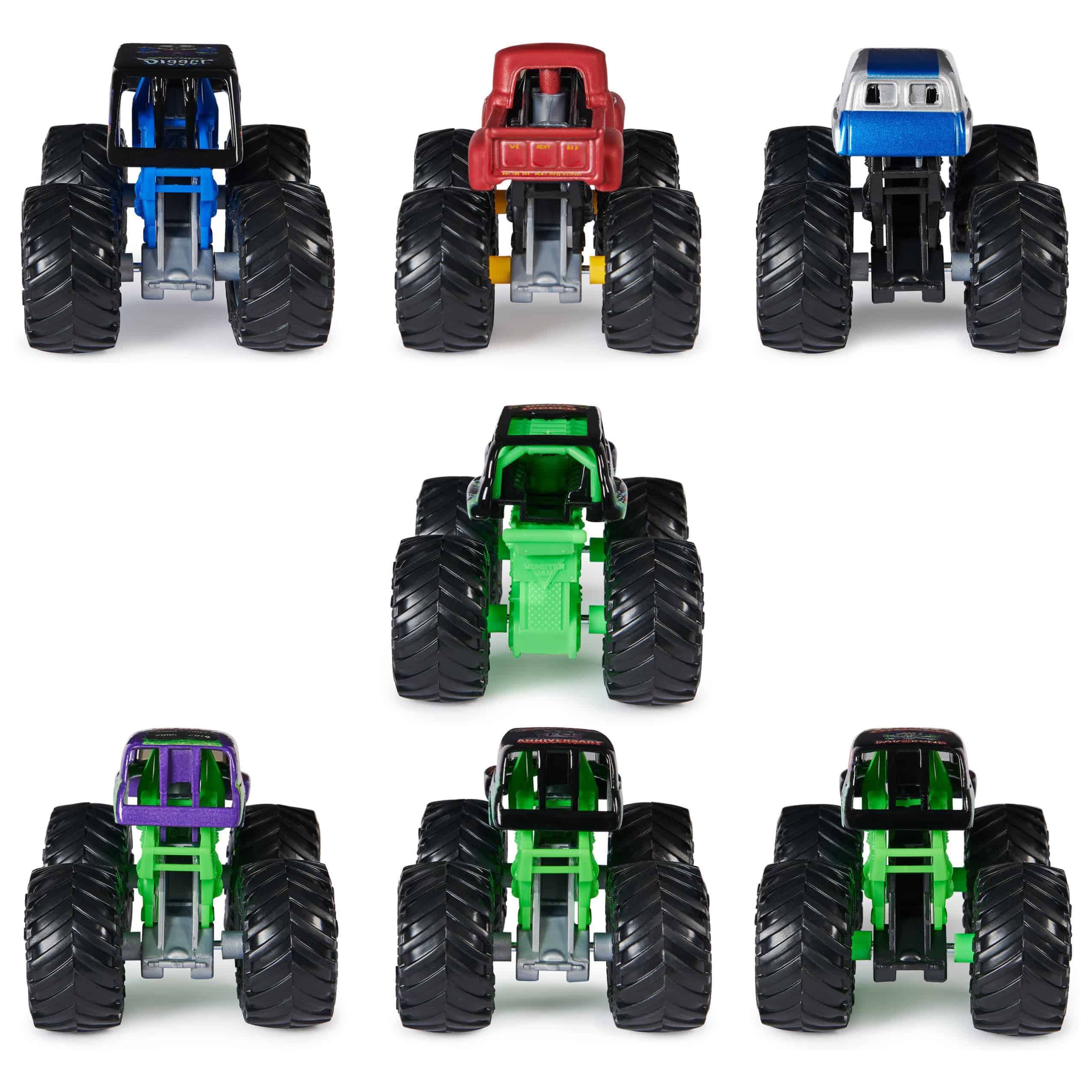 Monster Jam, Pack de 8 Camiones Monster Trucks Grave Digger - Imagen 10