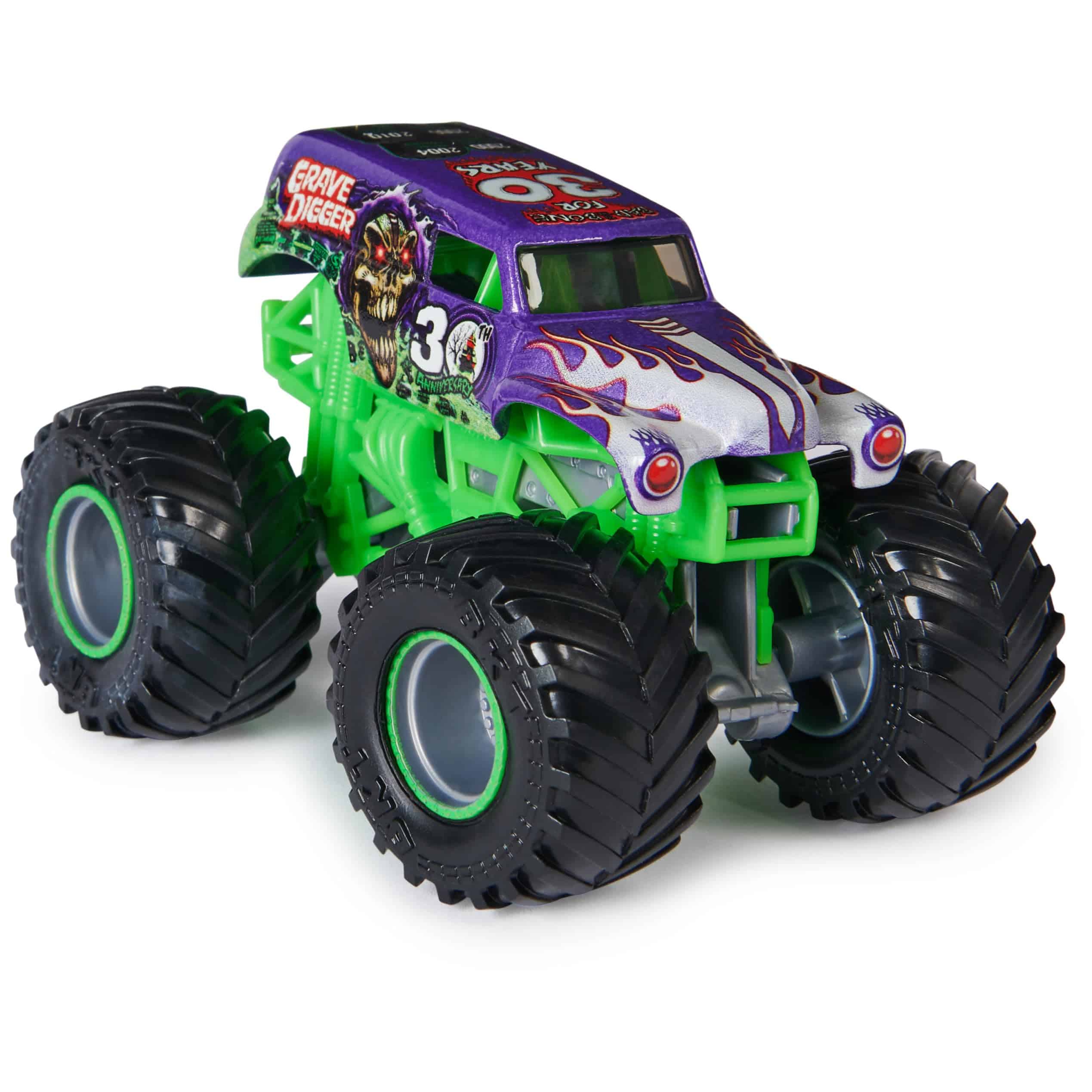 Monster Jam, Pack de 8 Camiones Monster Trucks Grave Digger - Imagen 6
