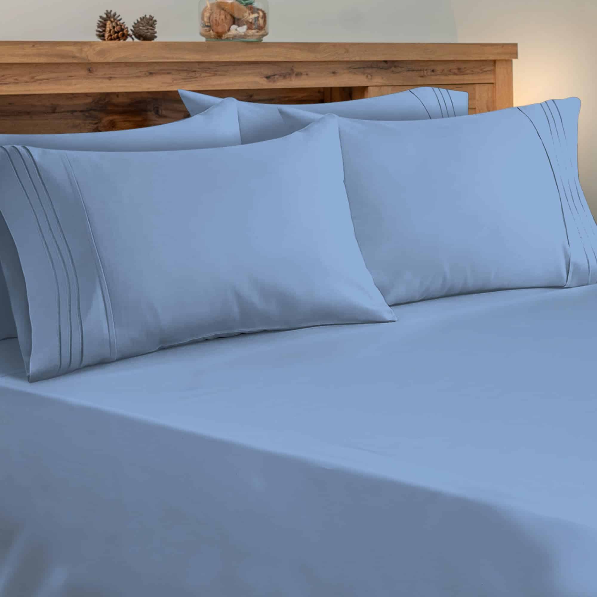 Juego de Sábanas King Size - 6 Piezas - Microfibra Suave