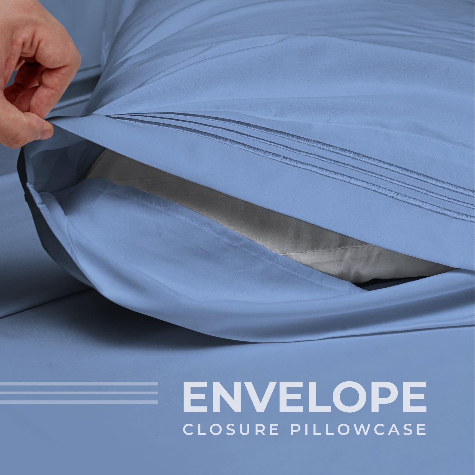 Juego de Sábanas King Size - 6 Piezas - Microfibra Suave - Imagen 5