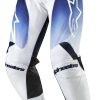 Pantalones de Motocross Alpinestars Racer Hoen -Blanco/Azul