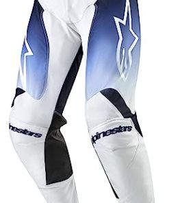 Pantalones de Motocross Alpinestars Racer Hoen -Blanco/Azul