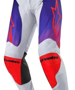 Pantalones de Motocross para Hombre -Gris Claro/Naranja Inte
