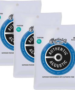 3-Pack Martin MA130 Auténtico Cuerdas de Guitarra Acústica
