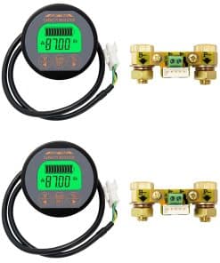 Monitor de batería Voltímetro Amperímetro QWORK, Rango de